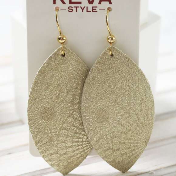 🆕 Keva Style Starburst Tan Earrings - Picture 3 of 7